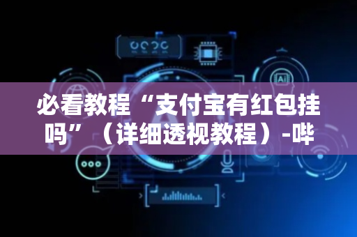 必看教程“支付宝有红包挂吗”（详细透视教程）-哔哩哔哩