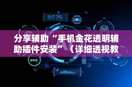 分享辅助“手机金花透明辅助插件安装”（详细透视教程）-哔哩哔哩