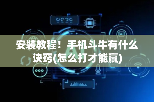 安装教程！手机斗牛有什么诀窍(怎么打才能赢)