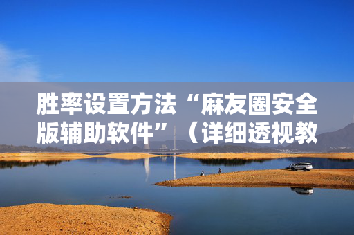 胜率设置方法“麻友圈安全版辅助软件”（详细透视教程）-哔哩哔哩