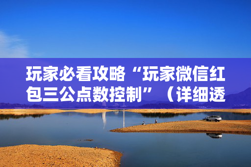 玩家必看攻略“玩家微信红包三公点数控制”（详细透视教程）-哔哩哔哩