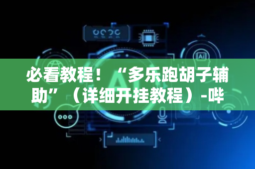 必看教程！“多乐跑胡子辅助”（详细开挂教程）-哔哩哔哩
