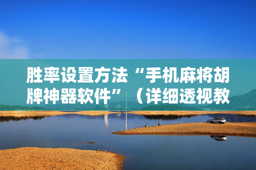 胜率设置方法“手机麻将胡牌神器软件”（详细透视教程）-哔哩哔哩