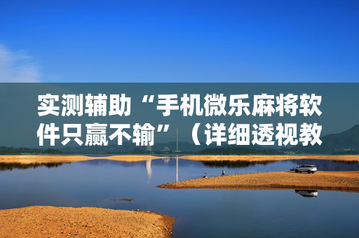 实测辅助“手机微乐麻将软件只赢不输”（详细透视教程）-哔哩哔哩