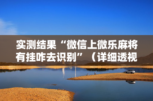 实测结果“微信上微乐麻将有挂咋去识别”（详细透视教程）-哔哩哔哩