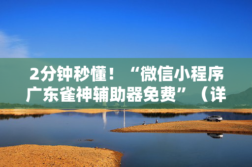 2分钟秒懂！“微信小程序广东雀神辅助器免费”（详细开挂教程）-哔哩哔哩