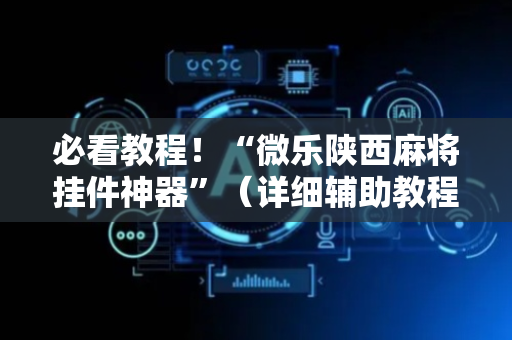 必看教程！“微乐陕西麻将挂件神器”（详细辅助教程）-哔哩哔哩
