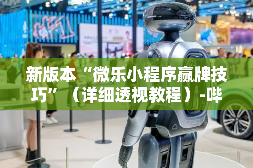 新版本“微乐小程序赢牌技巧”（详细透视教程）-哔哩哔哩