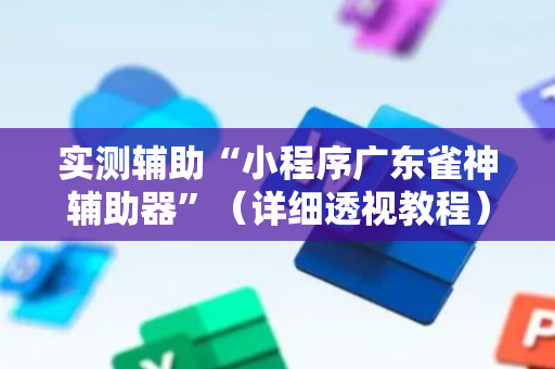实测辅助“小程序广东雀神辅助器”（详细透视教程）-哔哩哔哩