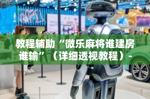 教程辅助“微乐麻将谁建房谁输”（详细透视教程）-哔哩哔哩