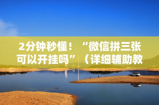 2分钟秒懂！“微信拼三张可以开挂吗”（详细辅助教程）-哔哩哔哩
