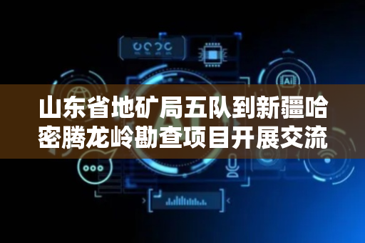 山东省地矿局五队到新疆哈密腾龙岭勘查项目开展交流调研