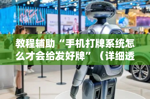 教程辅助“手机打牌系统怎么才会给发好牌”（详细透视教程）-哔哩哔哩