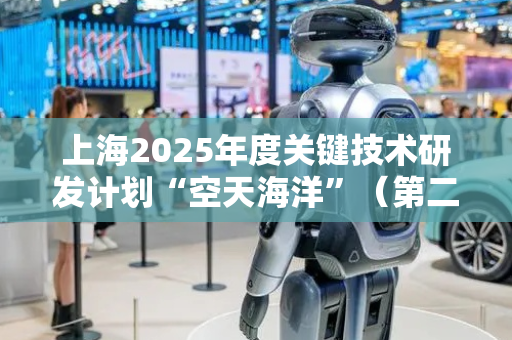 上海2025年度关键技术研发计划“空天海洋”（第二批）项目申报工作启动