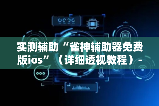 实测辅助“雀神辅助器免费版ios”（详细透视教程）-哔哩哔哩