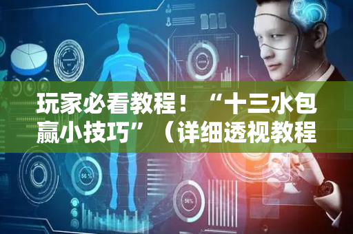 玩家必看教程！“十三水包赢小技巧”（详细透视教程）-哔哩哔哩
