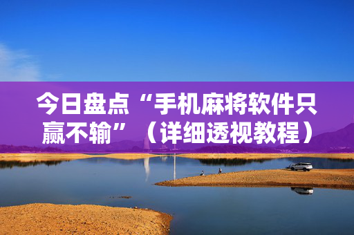 今日盘点“手机麻将软件只赢不输”（详细透视教程）-哔哩哔哩