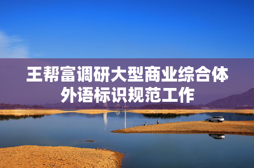 王帮富调研大型商业综合体外语标识规范工作