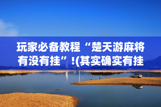 玩家必备教程“楚天游麻将有没有挂”!(其实确实有挂)-抖音