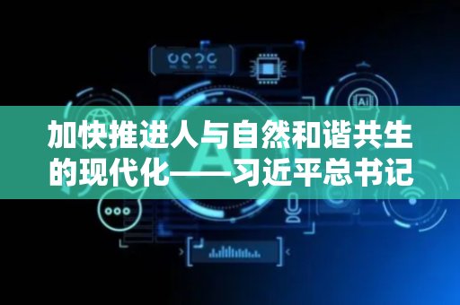 加快推进人与自然和谐共生的现代化——习近平总书记“两山”理念指引美丽中国建设