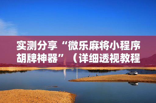实测分享“微乐麻将小程序胡牌神器”（详细透视教程）-哔哩哔哩