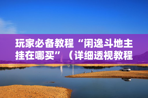 玩家必备教程“闲逸斗地主挂在哪买”（详细透视教程）-哔哩哔哩