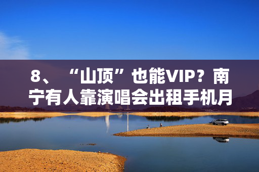 8、 “山顶”也能VIP？南宁有人靠演唱会出租手机月入近万元