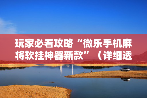 玩家必看攻略“微乐手机麻将软挂神器新款”（详细透视教程）-哔哩哔哩