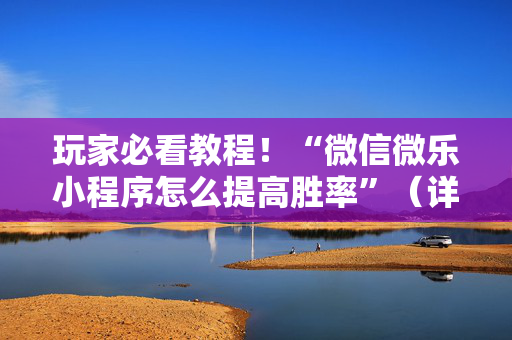 玩家必看教程！“微信微乐小程序怎么提高胜率”（详细辅助教程）-哔哩哔哩