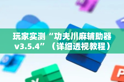 玩家实测“功夫川麻辅助器v3.5.4”（详细透视教程）-哔哩哔哩