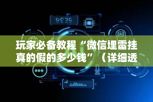 玩家必备教程“微信埋雷挂真的假的多少钱”（详细透视教程）-哔哩哔哩