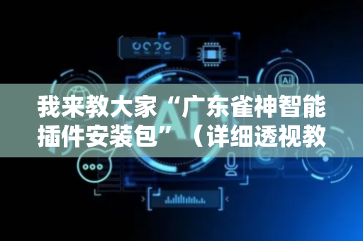 我来教大家“广东雀神智能插件安装包”（详细透视教程）-哔哩哔哩