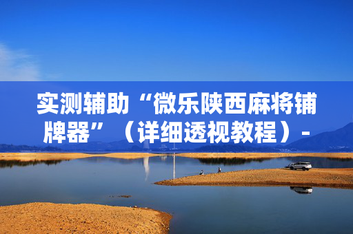 实测辅助“微乐陕西麻将铺牌器”（详细透视教程）-哔哩哔哩
