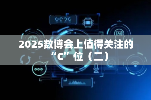 2025数博会上值得关注的“C”位（二）