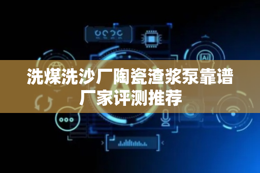 洗煤洗沙厂陶瓷渣浆泵靠谱厂家评测推荐