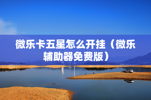 微乐卡五星怎么开挂（微乐辅助器免费版）