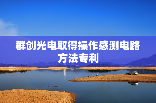 群创光电取得操作感测电路方法专利