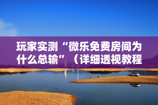 玩家实测“微乐免费房间为什么总输”（详细透视教程）-哔哩哔哩