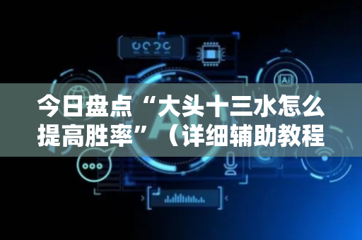 今日盘点“大头十三水怎么提高胜率”（详细辅助教程）-哔哩哔哩
