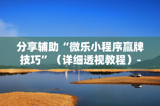 分享辅助“微乐小程序赢牌技巧”（详细透视教程）-哔哩哔哩