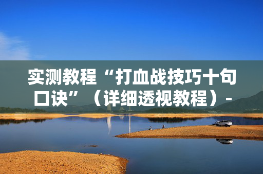 实测教程“打血战技巧十句口诀”（详细透视教程）-哔哩哔哩