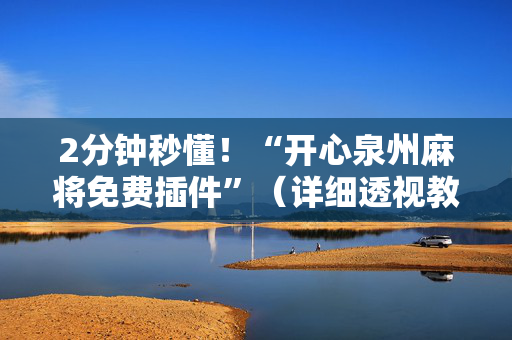 2分钟秒懂！“开心泉州麻将免费插件”（详细透视教程）-哔哩哔哩