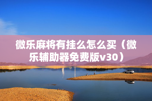 微乐麻将有挂么怎么买（微乐辅助器免费版v30）