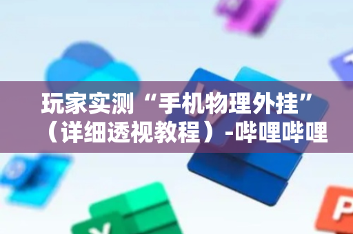 玩家实测“手机物理外挂”（详细透视教程）-哔哩哔哩