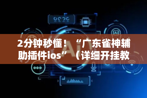 2分钟秒懂！“广东雀神辅助插件ios”（详细开挂教程）-哔哩哔哩