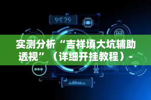 实测分析“吉祥填大坑辅助透视”（详细开挂教程）-哔哩哔哩