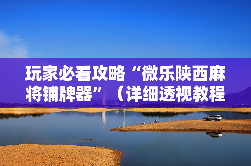 玩家必看攻略“微乐陕西麻将铺牌器”（详细透视教程）-哔哩哔哩