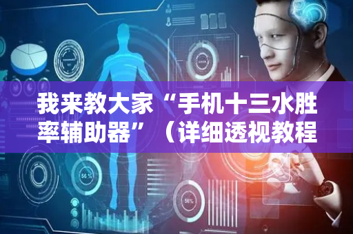 我来教大家“手机十三水胜率辅助器”（详细透视教程）-哔哩哔哩