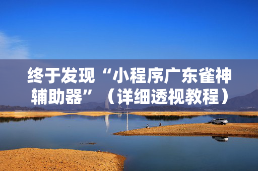 终于发现“小程序广东雀神辅助器”（详细透视教程）-哔哩哔哩