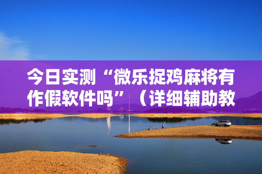 今日实测“微乐捉鸡麻将有作假软件吗”（详细辅助教程）-哔哩哔哩